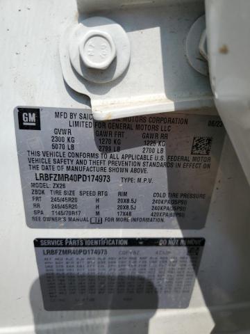 LRBFZMR40PD174973 - 2023 BUICK ENVISION PREFERRED თეთრი ფოტო 14