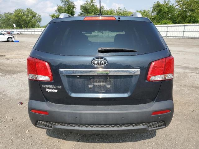 5XYKTCA62DG311739 - 2013 KIA SORENTO LX BLUE photo 6