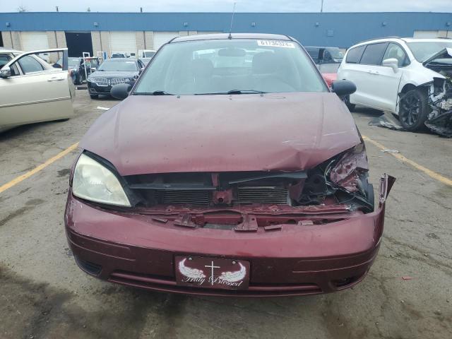 1FAHP34N87W340676 - 2007 FORD FOCUS ZX4 MAROON photo 5