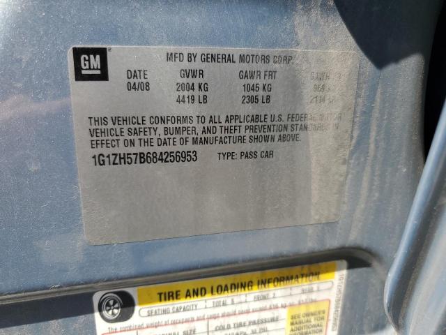 1G1ZH57B684256953 - 2008 CHEVROLET MALIBU 1LT 蓝色 照片 12