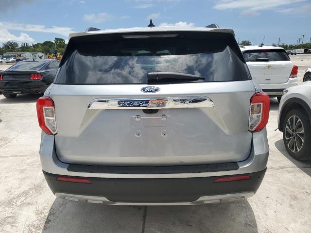 1FMSK7DH6PGB94218 - 2023 FORD EXPLORER XLT SILVER photo 6