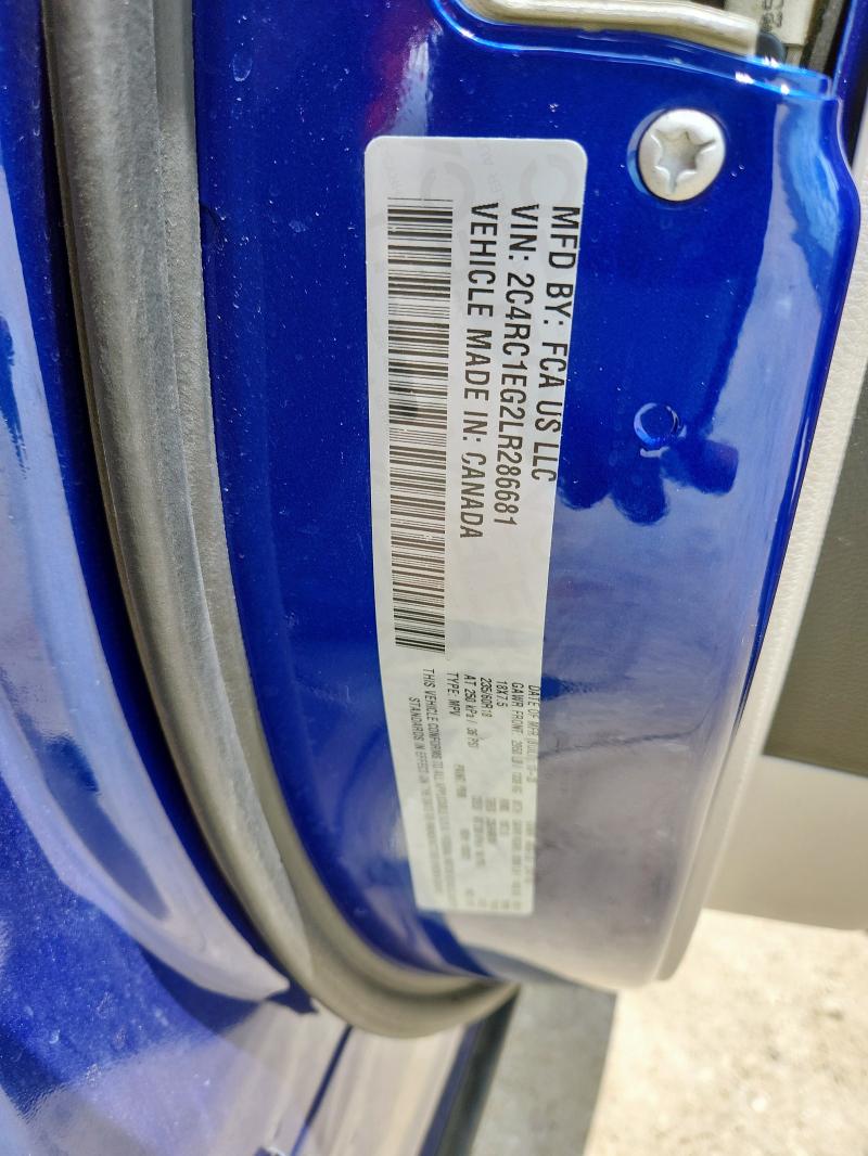 2C4RC1EG2LR286681 - 2020 CHRYSLER PACIFICA TOURING L PLUS BLUE photo 13