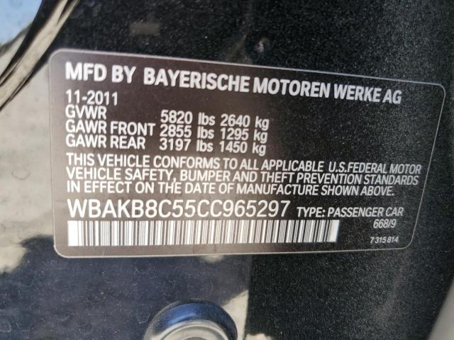 WBAKB8C55CC965297 - 2012 BMW 750 LI BLACK photo 12