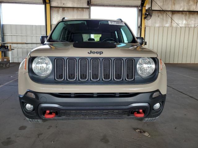 ZACCJBCT7GPD53707 - 2016 JEEP RENEGADE TRAILHAWK TAN photo 5