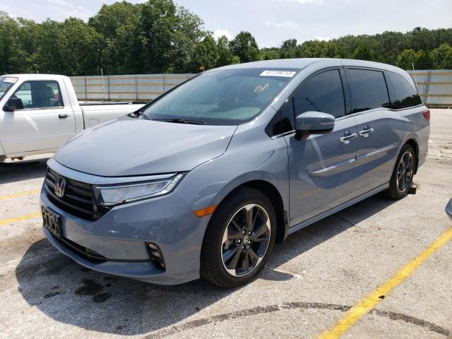 5FNRL6H94PB027184 - 2023 HONDA ODYSSEY ELITE Azul foto 1