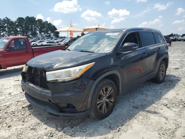 5TDKKRFH2ES017729 - 2014 TOYOTA HIGHLANDER XLE Schwarz Foto 1