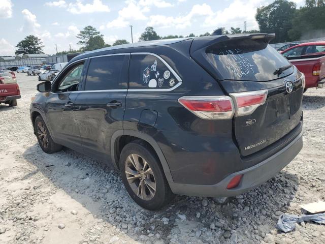 5TDKKRFH2ES017729 - 2014 TOYOTA HIGHLANDER XLE Schwarz Foto 2