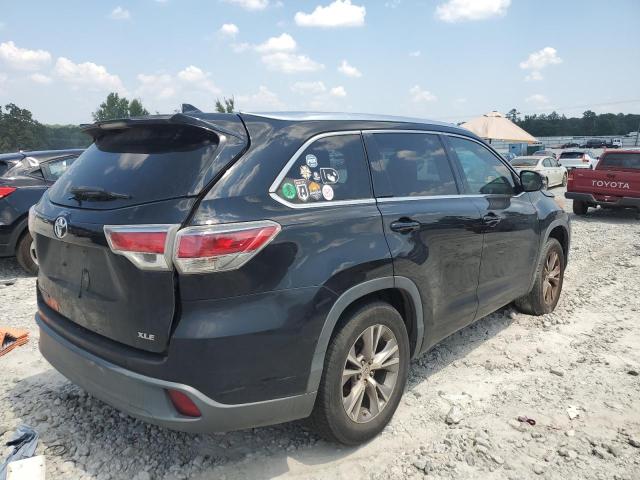 5TDKKRFH2ES017729 - 2014 TOYOTA HIGHLANDER XLE Schwarz Foto 3