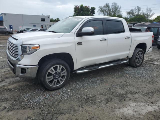 5TFAY5F15KX787788 - 2019 TOYOTA TUNDRA CREWMAX 1794 WHITE photo 1