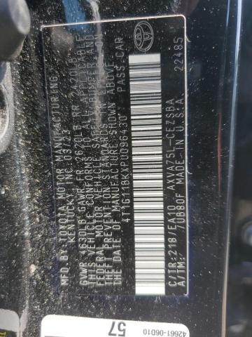 4T1G11BKXPU096430 - 2023 TOYOTA CAMRY SE NIGHT SHADE BLACK photo 12