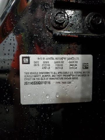 2G1145S30G9110116 - 2016 CHEVROLET IMPALA LTZ 黑色 照片 12