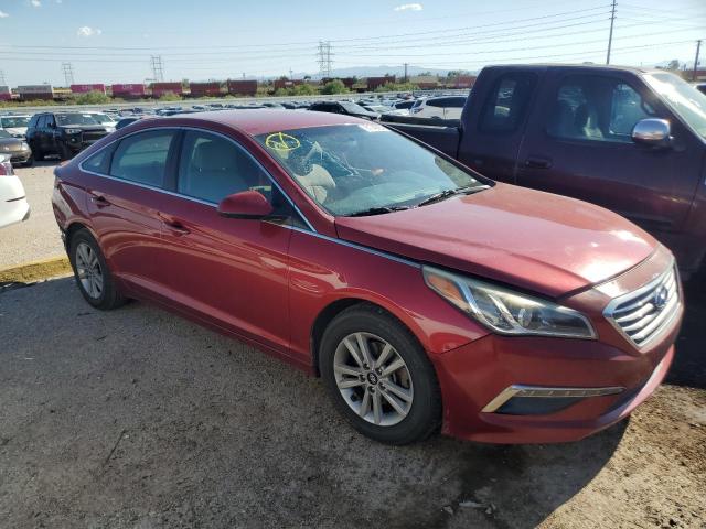 5NPE24AF6FH192529 - 2015 HYUNDAI SONATA SE RED photo 4