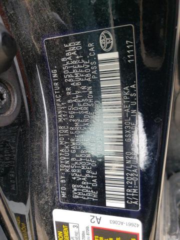 4T1BK3DBXBU440363 - 2011 TOYOTA AVALON BASE Qara foto 12