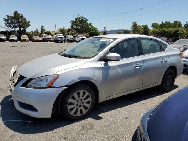 3N1AB7APXEY272560 - 2014 NISSAN SENTRA S SILVER photo 1