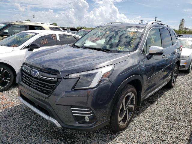 JF2SKARC2NH477092 - 2022 SUBARU FORESTER TOURING 灰色 照片 2