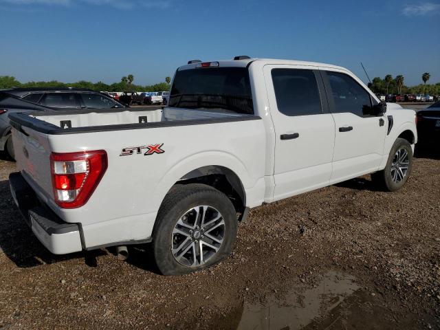 1FTEW1CP1NKF15412 - 2022 FORD F150 SUPERCREW WHITE photo 3