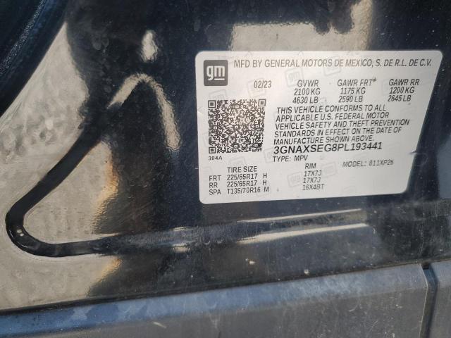 3GNAXSEG8PL193441 - 2023 CHEVROLET EQUINOX LS BLACK photo 13