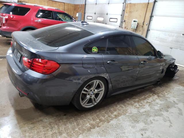 WBA4B3C59FGV48547 - 2015 BMW 435 XI GRAN COUPE CHARCOAL photo 3