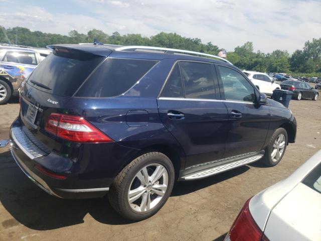 4JGDA5HB6FA443981 - 2015 MERCEDES-BENZ ML 350 4MATIC BLUE photo 3