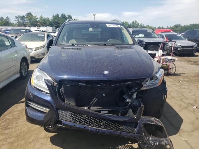 4JGDA5HB6FA443981 - 2015 MERCEDES-BENZ ML 350 4MATIC BLUE photo 5