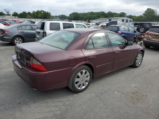 1LNHM87A26Y610055 - 2006 LINCOLN LS BURGUNDY photo 3