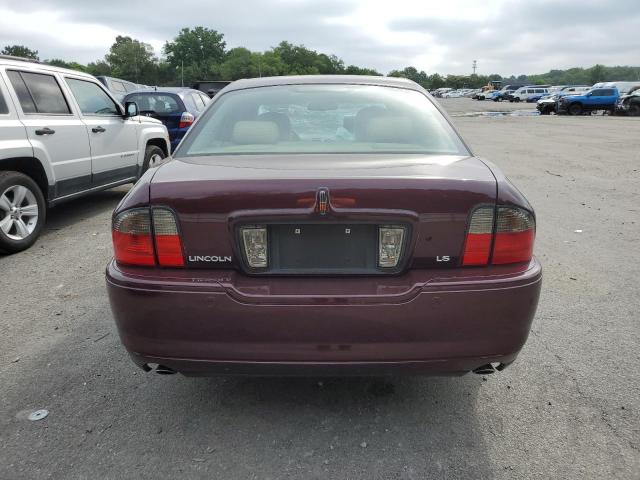1LNHM87A26Y610055 - 2006 LINCOLN LS BURGUNDY photo 6