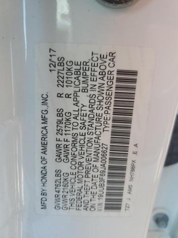 19UUB3F69JA006627 - 2018 ACURA TLX TECH+A Белый фото 12