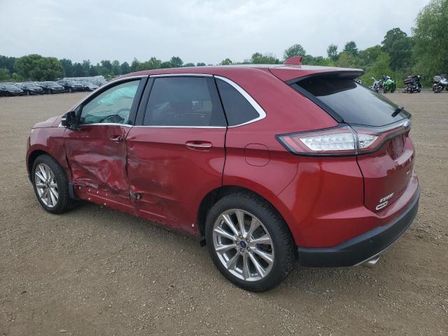 2FMPK4K98JBB12360 - 2018 FORD EDGE TITANIUM RED photo 2