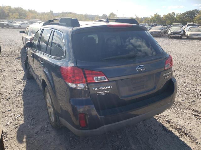 4S4BRDKC3B2339884 - 2011 SUBARU OUTBACK 3.6R LIMITED GRAY photo 3