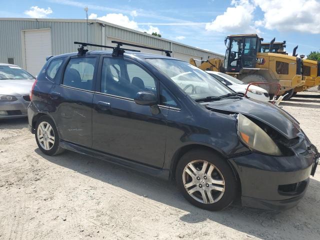 JHMGD38617S063649 - 2007 HONDA FIT S 黑色 照片 4
