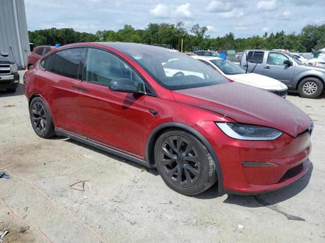 7SAXCAE51PF410112 - 2023 TESLA MODEL X RED photo 4