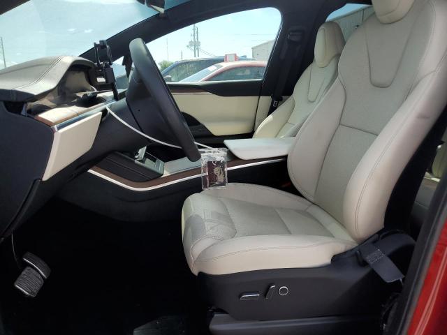 7SAXCAE51PF410112 - 2023 TESLA MODEL X RED photo 7