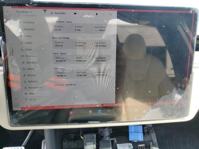 7SAXCAE51PF410112 - 2023 TESLA MODEL X RED photo 9