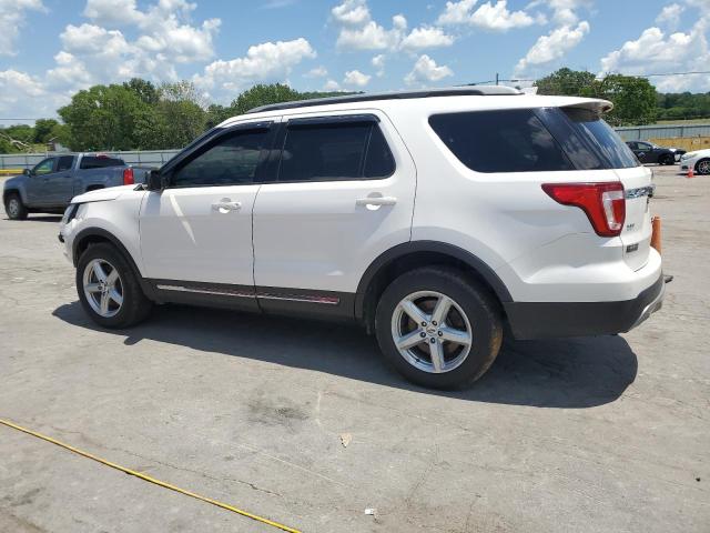 1FM5K8D88HGD14377 - 2017 FORD EXPLORER XLT Blanc photo 2