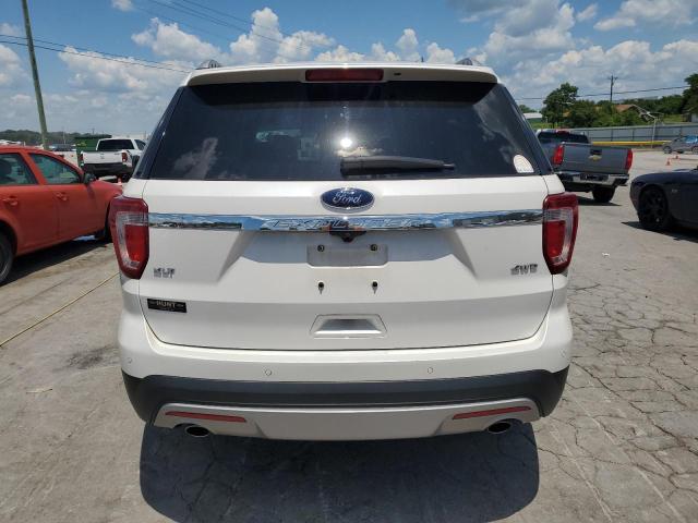 1FM5K8D88HGD14377 - 2017 FORD EXPLORER XLT Blanc photo 6