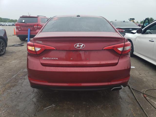 5NPE24AF5GH272258 - 2016 HYUNDAI SONATA SE RED photo 6