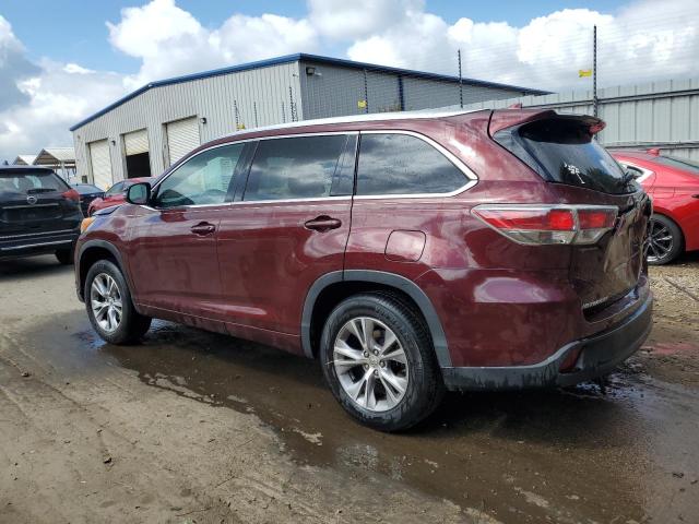 5TDKKRFH6FS093231 - 2015 TOYOTA HIGHLANDER XLE BURGUNDY photo 2