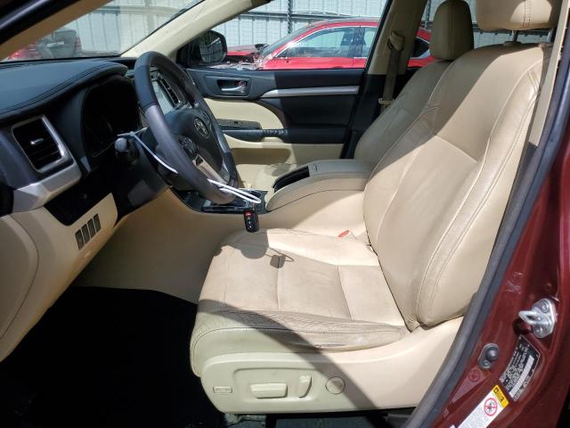 5TDKKRFH6FS093231 - 2015 TOYOTA HIGHLANDER XLE BURGUNDY photo 7