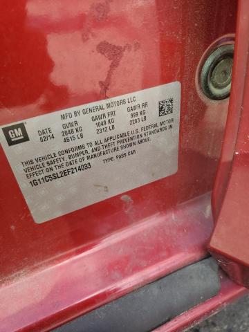 1G11C5SL2EF214033 - 2014 CHEVROLET MALIBU 1LT 勃艮第红 照片 13