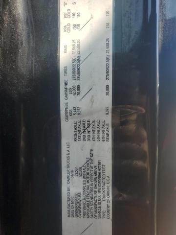 1FUJGEDR9HLHZ7991 - 2017 FREIGHTLINER CASCADIA 1 BLACK photo 10