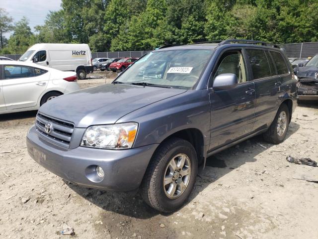 JTEGP21A770140551 - 2007 TOYOTA HIGHLANDER SPORT BLUE photo 1