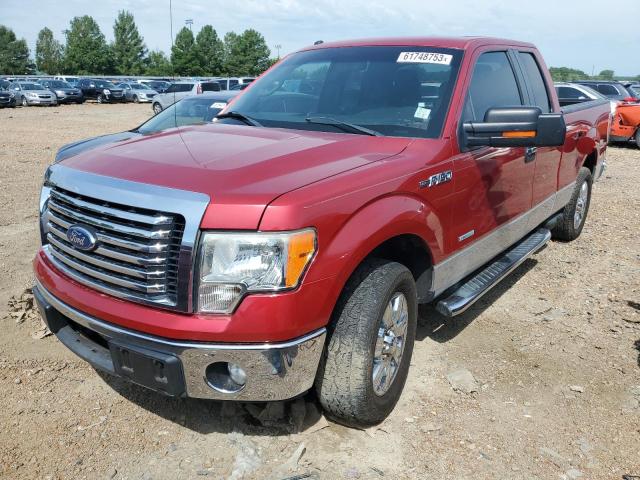 1FTFX1CT5BFD14258 - 2011 FORD F150 SUPER CAB RED photo 1