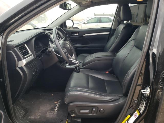 5TDKKRFHXFS080885 - 2015 TOYOTA HIGHLANDER XLE BLACK photo 7