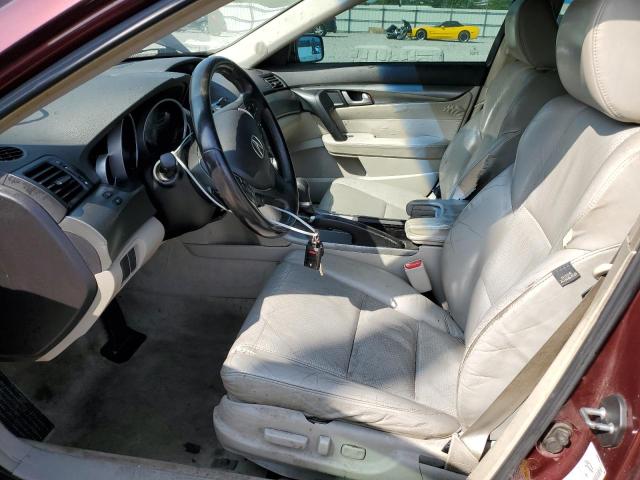 19UUA8F51AA005043 - 2010 ACURA TL ბურგუნდია ფოტო 7