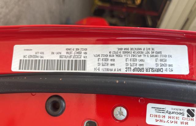 2C3CDZFJ6FH701298 - 2015 DODGE CHALLENGER R/T SCAT PACK RED photo 10