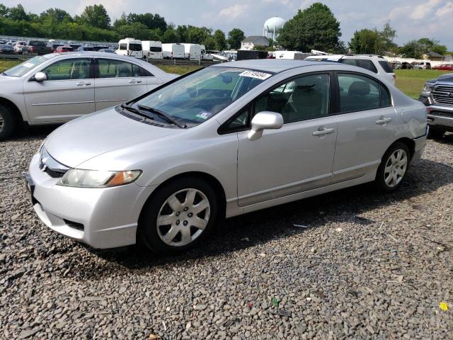 2HGFA1F52BH306262 - 2011 HONDA CIVIC LX SILVER photo 1