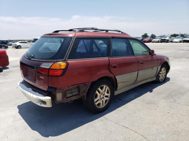 4S3BH686X26658163 - 2002 SUBARU LEGACY OUTBACK LIMITED RED photo 3