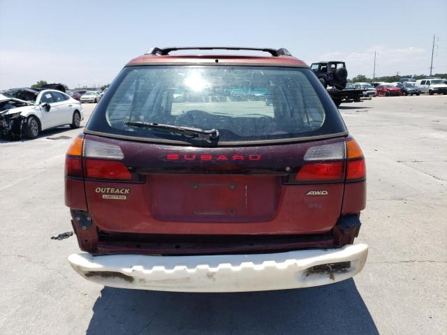 4S3BH686X26658163 - 2002 SUBARU LEGACY OUTBACK LIMITED RED photo 6