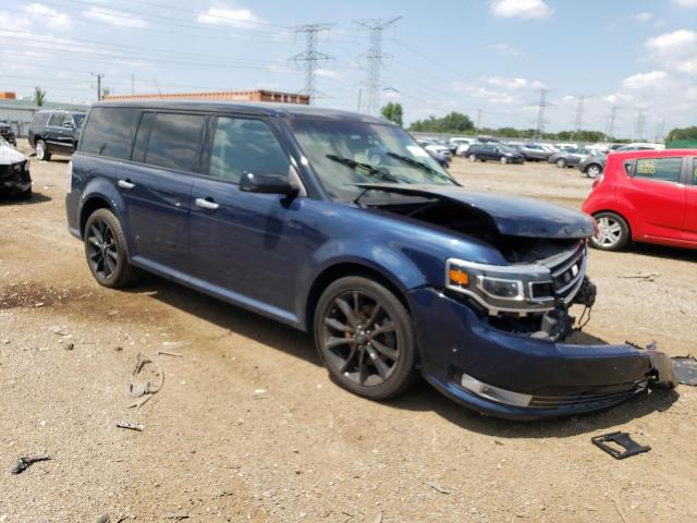 2FMHK6DT1HBA06710 - 2017 FORD FLEX LIMITED BLUE photo 4