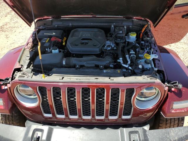 1C4JJXP61MW742866 - 2021 JEEP WRANGLER U SAHARA 4XE RED photo 12